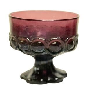 Vintage Madeira Plum Sherbet Glasses Tiffin MCM Franciscan Amythest